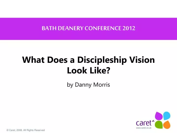what does a discipleship vision look like