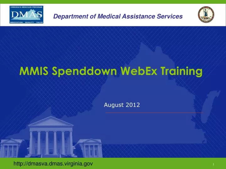 mmis spenddown webex training