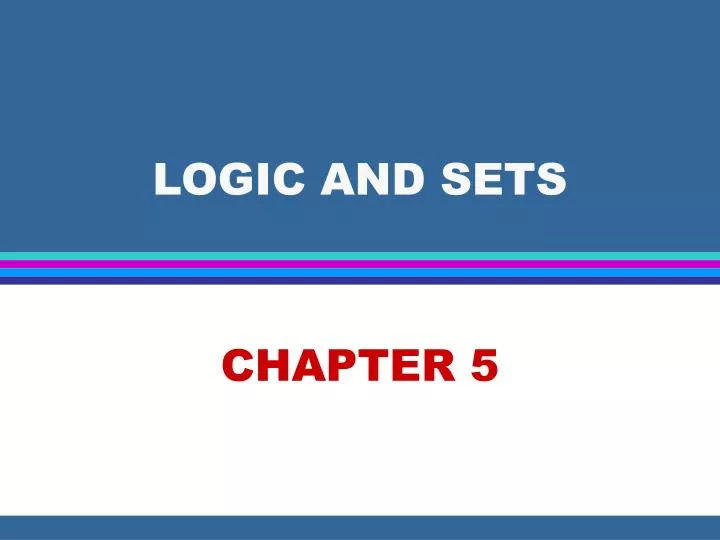 logic and sets