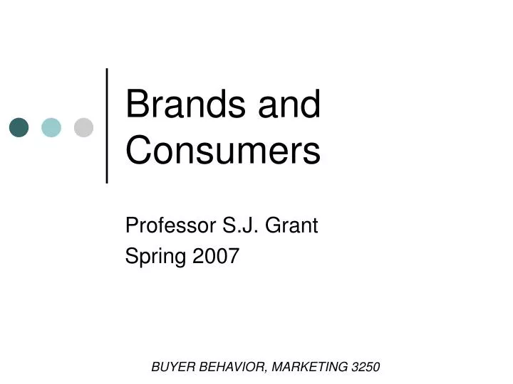 brands and consumers