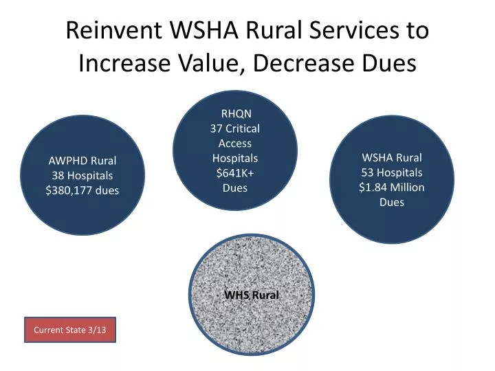 reinvent wsha rural services to increase value decrease dues
