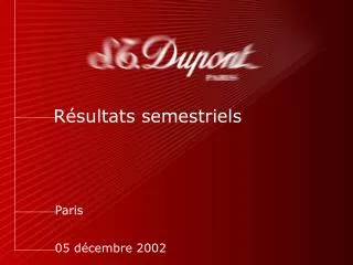 r sultats semestriels