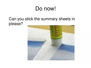 do now