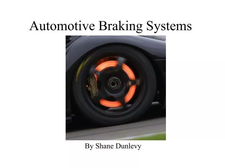 automotive braking systems