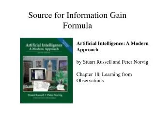 Source for Information Gain Formula