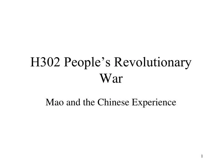 h302 people s revolutionary war