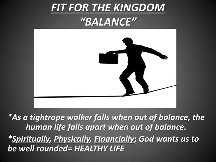 fit for the kingdom balance