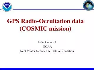 GPS Radio-Occultation data (COSMIC mission)