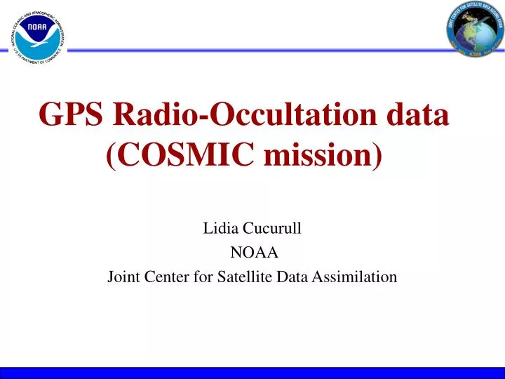 gps radio occultation data cosmic mission