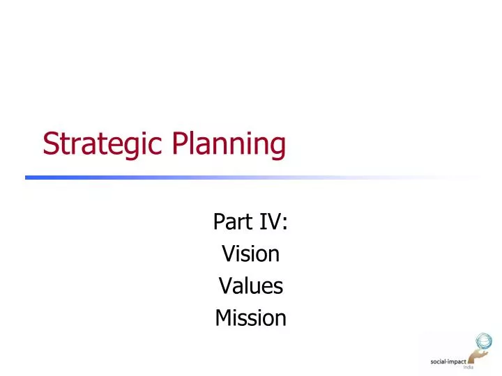 strategic planning