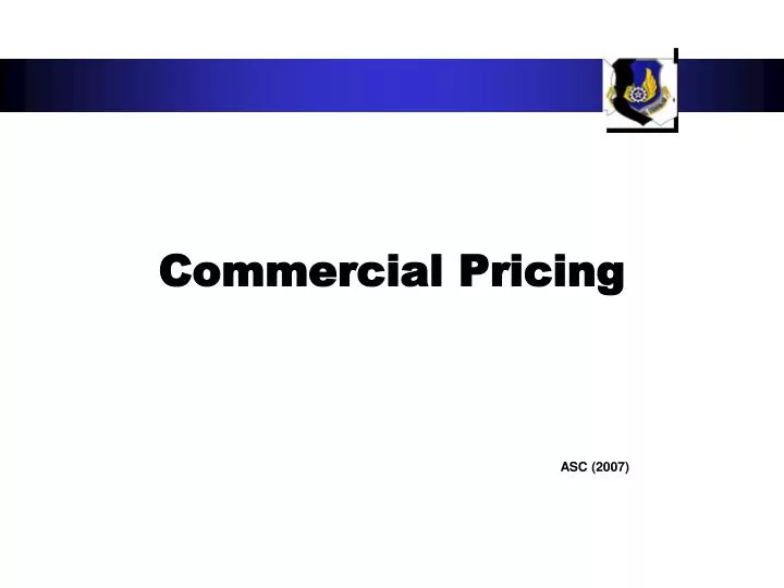 commercial pricing