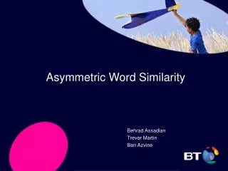 Asymmetric Word Similarity