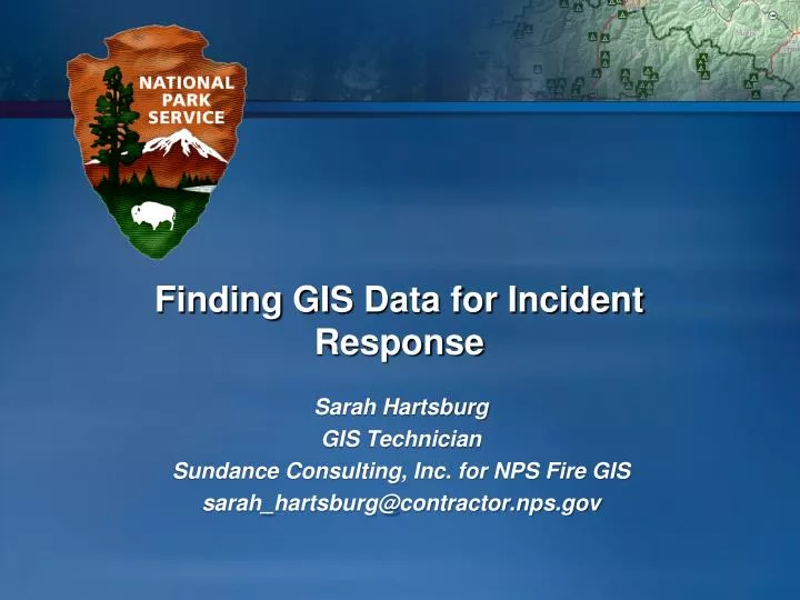 finding gis data for incident response