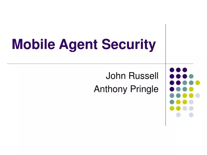 mobile agent security