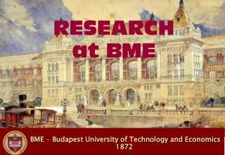 BME - Budapest University of Technology and Economics 1872