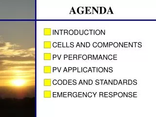 AGENDA