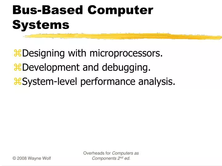 bus based computer systems