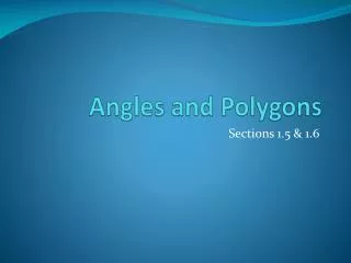 angles and polygons