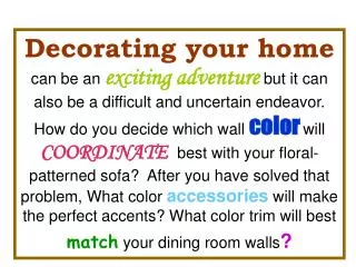 Solution: Use Decorator Paint Chips