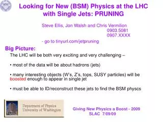 Looking for New (BSM) Physics at the LHC with Single Jets: PRUNING
