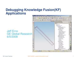 Debugging Knowledge Fusion(KF) Applications
