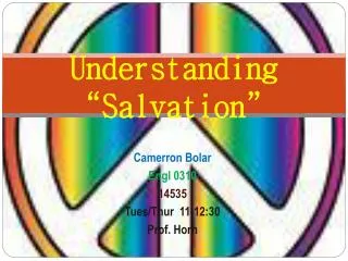 Understanding “Salvation”