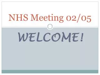 NHS Meeting 02/05