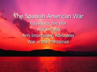 The Spanish American War