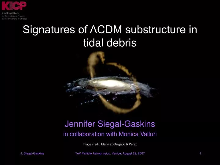 signatures of cdm substructure in tidal debris