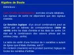 Algèbre de Boole - slide 1