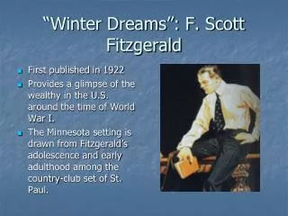 “Winter Dreams”: F. Scott Fitzgerald