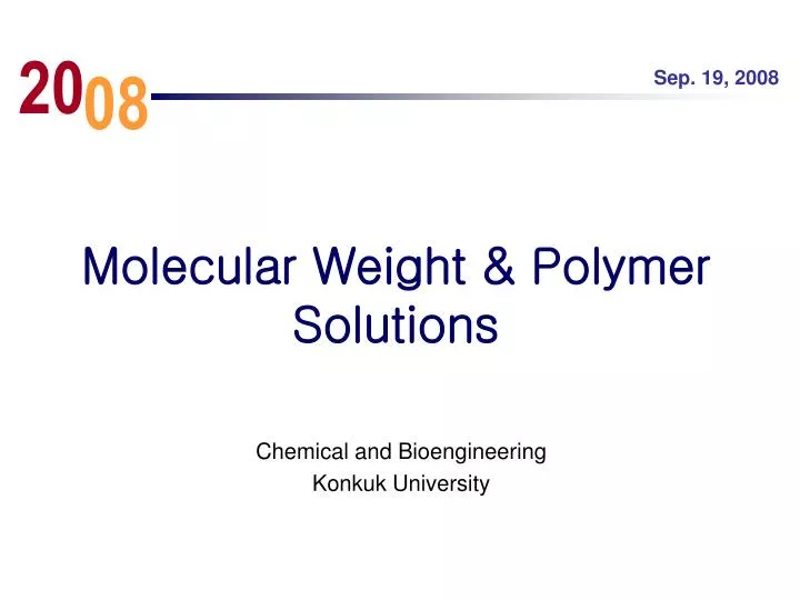 molecular weight polymer solutions