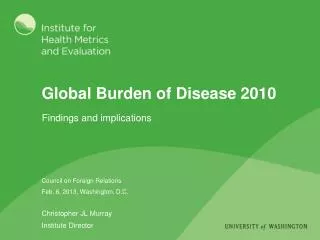 Global Burden of Disease 2010