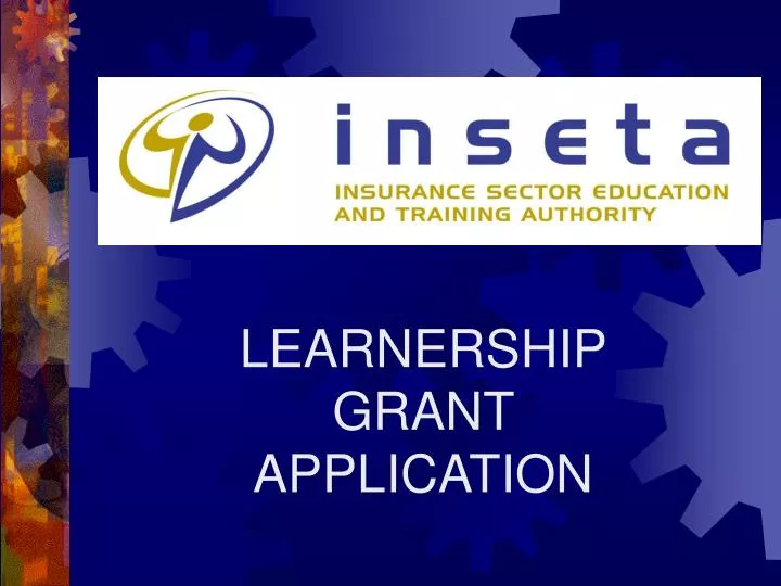 learnership grant application
