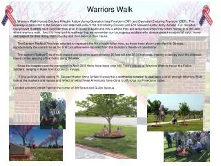 Warriors Walk