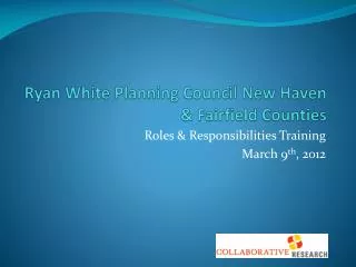 Ryan White Planning Council New Haven &amp; Fairfield Counties