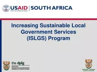 Increasing Sustainable Local Government Services (ISLGS) Program