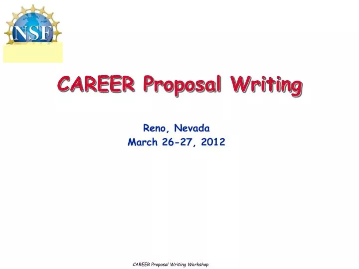 career proposal writing