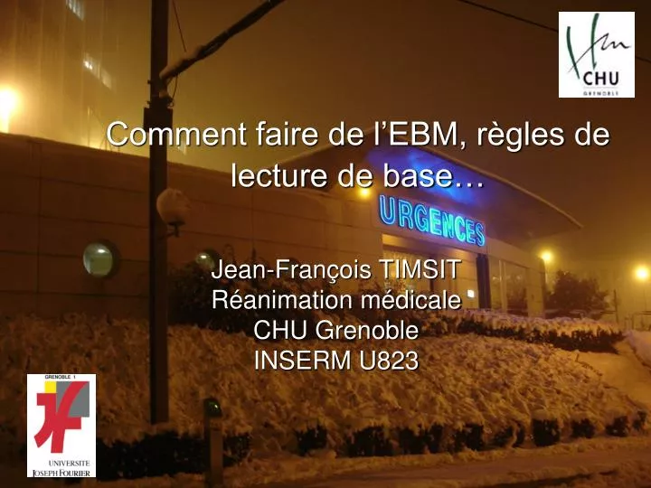 comment faire de l ebm r gles de lecture de base