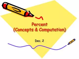 Percent (Concepts &amp; Computation)