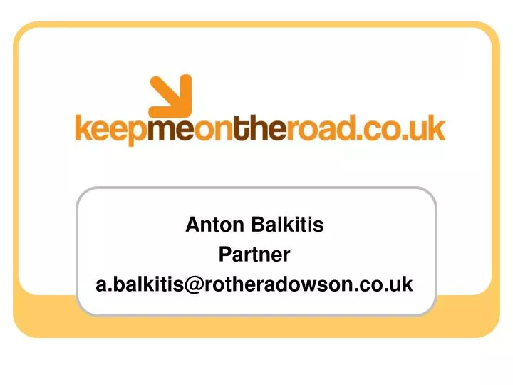 anton balkitis partner a balkitis@rotheradowson co uk