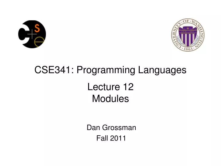 cse341 programming languages lecture 12 modules