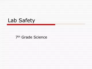 Lab Safety