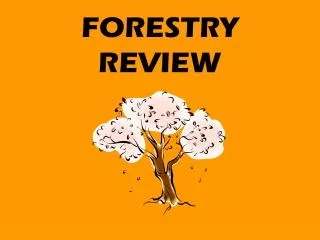 FORESTRY REVIEW