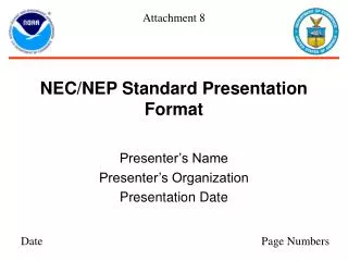 NEC/NEP Standard Presentation Format