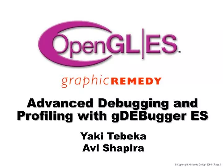 advanced debugging and profiling with gdebugger es