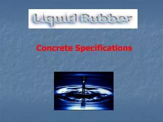 Concrete Specifications