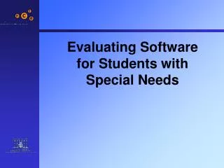 evaluating software for students with special needs