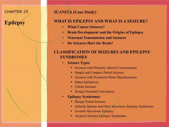 chapter 25 epilepsy