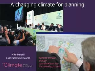 A changing climate for planning